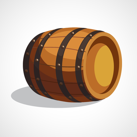 Wooden barrelのイラスト素材