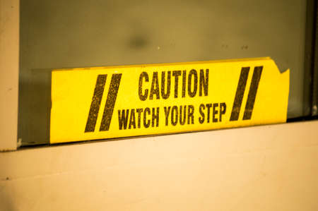 Watch Your Stepの写真素材