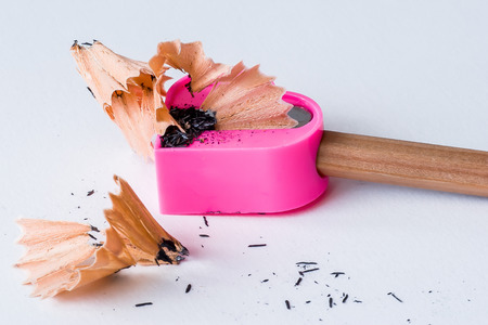 Sharpener with pencilの写真素材