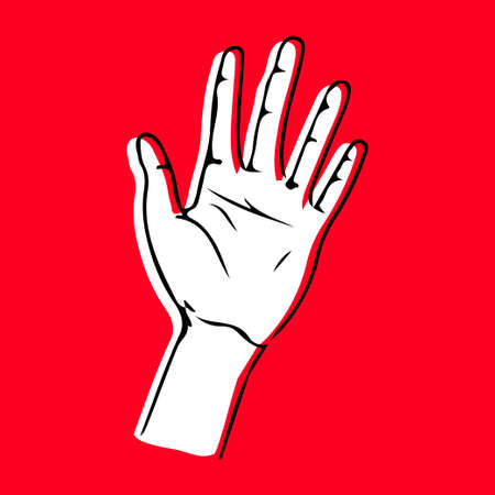 Arm Poster Advertisement  Vector Illustrationのイラスト素材