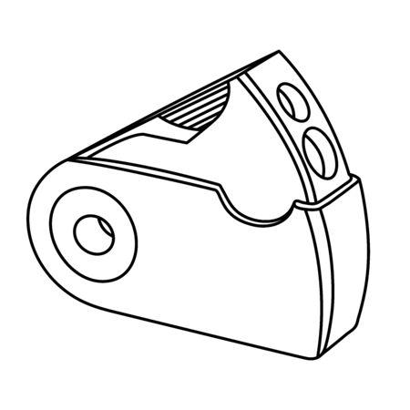 Pencil sharpener icon line symbol. Premium quality isolated sharpen element in trendy style.のイラスト素材