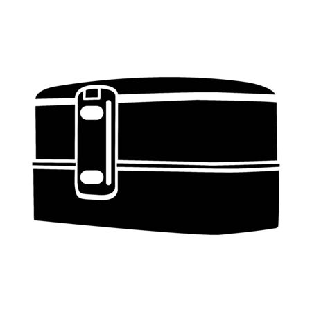 Linear lunch box icon from Education outline collection. Thin line lunch box icon vector isolated on white backgroundのイラスト素材