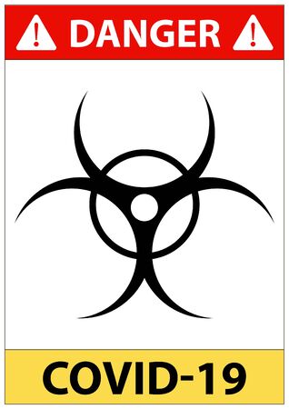 Coronavirus COVID-19 Warning Awareness Poster or Leaflet Infographic Design Template. Safety Measures Against Corona Virus Infection. Set of Signs and Icons. PRINT SUITABLE TEMPLATE - A4 proportionsのイラスト素材