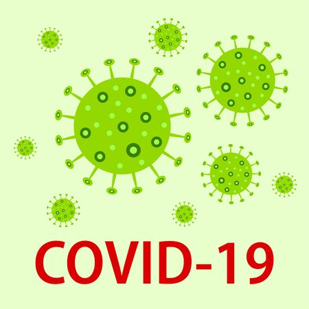 Illustrations concept coronavirus COVID-19. Vector illustrationのイラスト素材