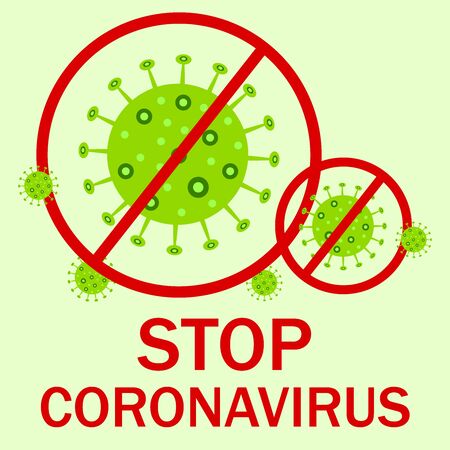 Illustrations concept coronavirus COVID-19 . Vector illustrationのイラスト素材