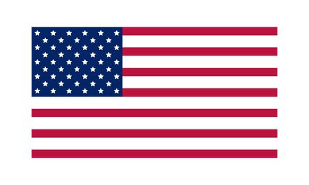 American flag with good colors on light lime color background. USA flag. American flag. United States. American symbol.United states . Independence dayのイラスト素材