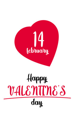 Slogan for you. Love banner with heart symbol. Love heart month or happy singles day background. Happy valentines day on february 14のイラスト素材