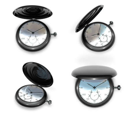 3D winding watches Icon. 3D Icon Design Series.