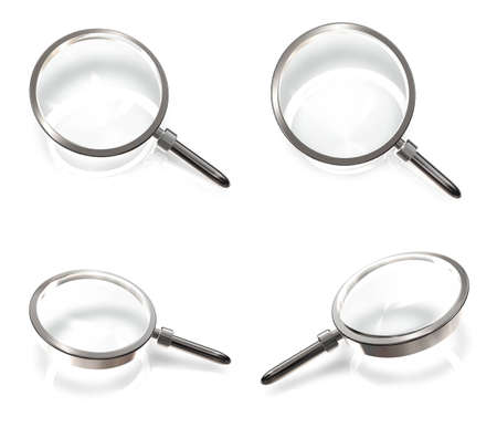 3D magnifying glass icon. 3D Icon Design Series.の写真素材