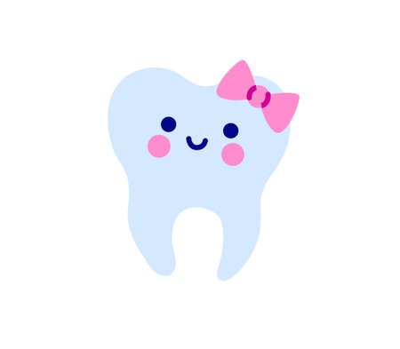 Tooth characters. Kids dental care concept. Pediatric dentistry . Cute kawaii cartoon style. Vector...
