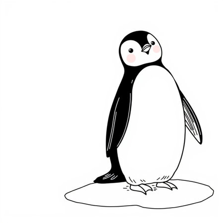 Lion sitting on a rock. Black and white vector illustration.の写真素材