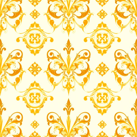 Seamless damask pattern. Vector illustration for your design.の写真素材
