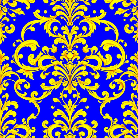 Vector damask seamless pattern. Elegant luxury texture for wallpapers, backgrounds and page fill.