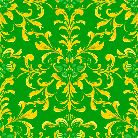 Seamless pattern with decorative ornament in the style of Baroque