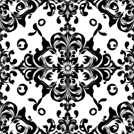 Vector damask seamless pattern. Elegant luxury texture for wallpapers, backgrounds and page fill.の写真素材