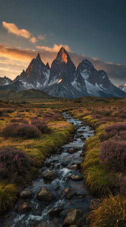 Famous Fitz Roy mountain in Los Glaciares National Park, Argentina