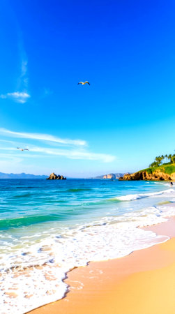 beach and tropical seaの写真素材