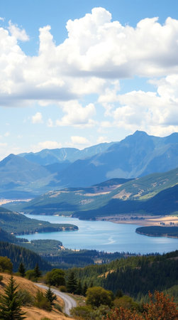 Lake Tekapo, New Zealand. Lake Tekapo is the largest lake in New Zealand.の写真素材