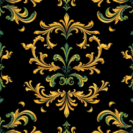 Seamless pattern. Vintage baroque ornament. Classic oriental background. Ornate element for designの写真素材