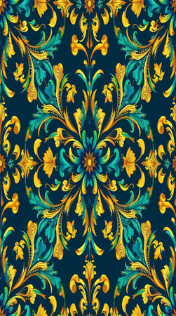 Seamless pattern in baroque style. Vector illustration.の写真素材