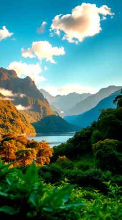 Beautiful landscape of Milford Sound, South Island, New Zealand