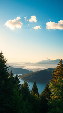 Lake Tahoe, Lake Tahoe is a lake in the Sierra Nevada mountains in the United States.の写真素材