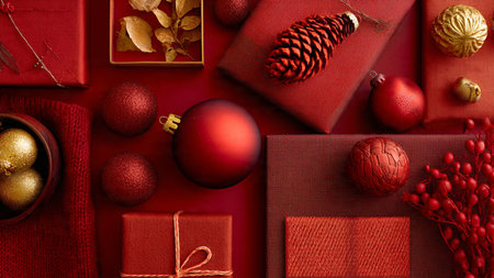 Border-oriented Christmas mockup for commercial product showcasing.