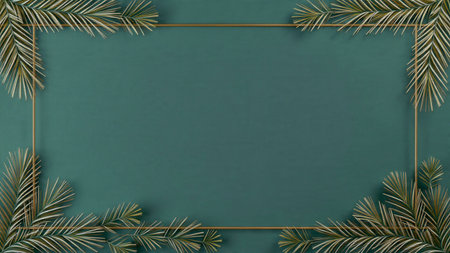Festive symmetrical pine layout enhanced with frosted baubles.