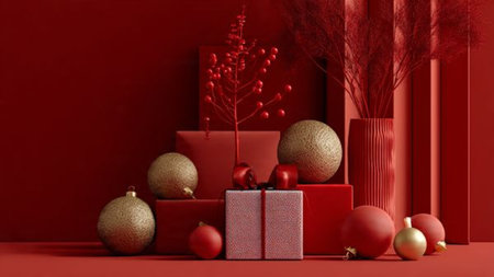 Neat commercial frame using ornaments to highlight a centered area.の写真素材