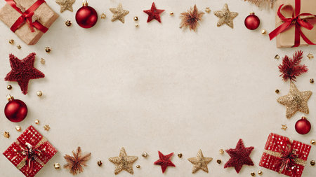 Vintage gift-focused layout with faded textures and ribbon-heavy compositions.