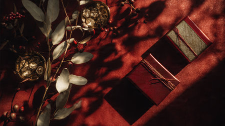 Product-focused frame with ornaments forming a structured border.の写真素材