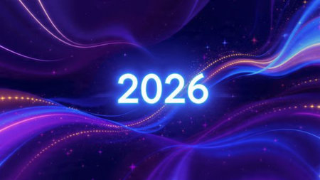 2026 luxury backdrop with silver frost haze gradient and refined festive mood.
