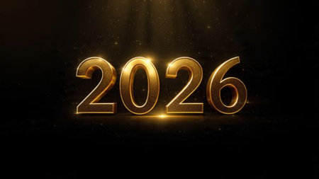 2026 luxury holiday greeting with smooth silver frost bloom and ultra-clean copy space.