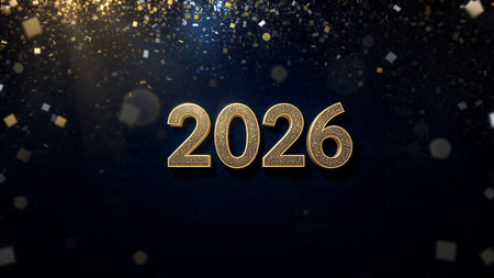 2026 luxury holiday background with gentle silver spark waves and minimal design noise.