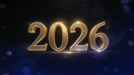 Elegant 2026 celebration background with diamond frost spark field and minimal noise.