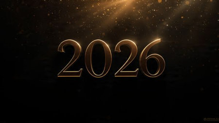 2026 luxury celebration design with silky cool gradients and minimal shimmer noise.