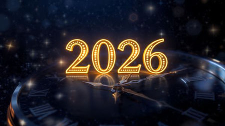 Premium 2026 celebration background with silky light diffusion and minimal sparkle noise,...