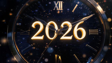 2026 luxury premium canvas with diamond frost shimmer corners and crisp lighting.
