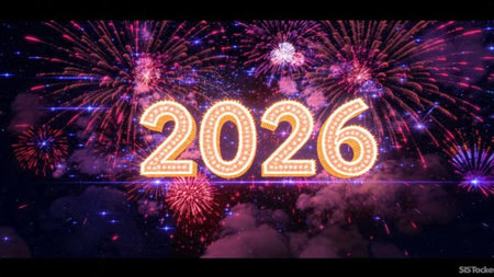 2026 luxury winter canvas with soft silver glow gradient and crisp festive mood.