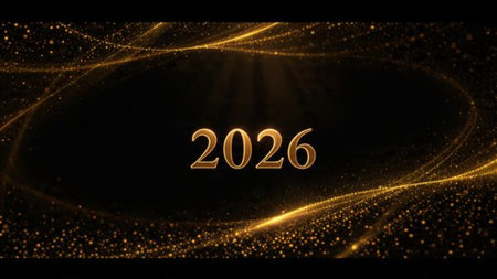 2026 luxury celebration design with soft frozen glow edges and minimal noise overlay.