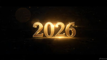 Luxury 2026 winter canvas with pearl frost glow arcs and clean premium space.