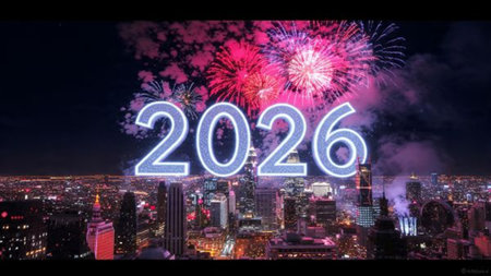 Luxury 2026 winter canvas with pearl frost glow arcs and clean premium space.