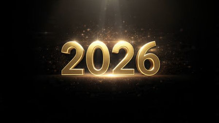 Premium 2026 winter celebration canvas with soft silver haze and minimal shimmer.