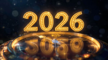2026 luxury winter canvas with soft silver glow gradient and crisp festive mood.