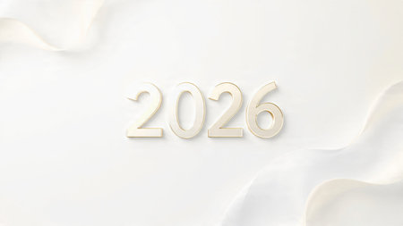 Elegant 2026 winter canvas with diamond frost spark field and premium resolution.
