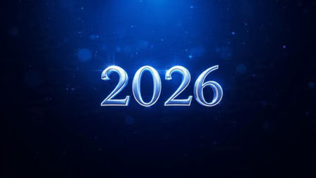 Elegant 2026 premium canvas with silver frost blur and cool winter glow mood.