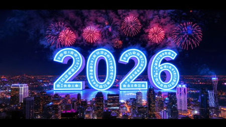 Premium 2026 winter celebration canvas with soft silver haze and minimal shimmer.