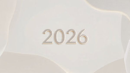 Elegant 2026 luxury design with soft glowing silver ribbons and balanced white space.
