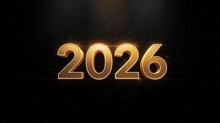 Elegant 2026 celebration background with diamond frost spark field and minimal noise.