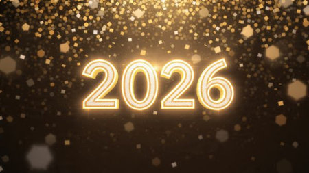 Elegant 2026 luxury backdrop with silver frost diffusion and minimal sparkle noise.